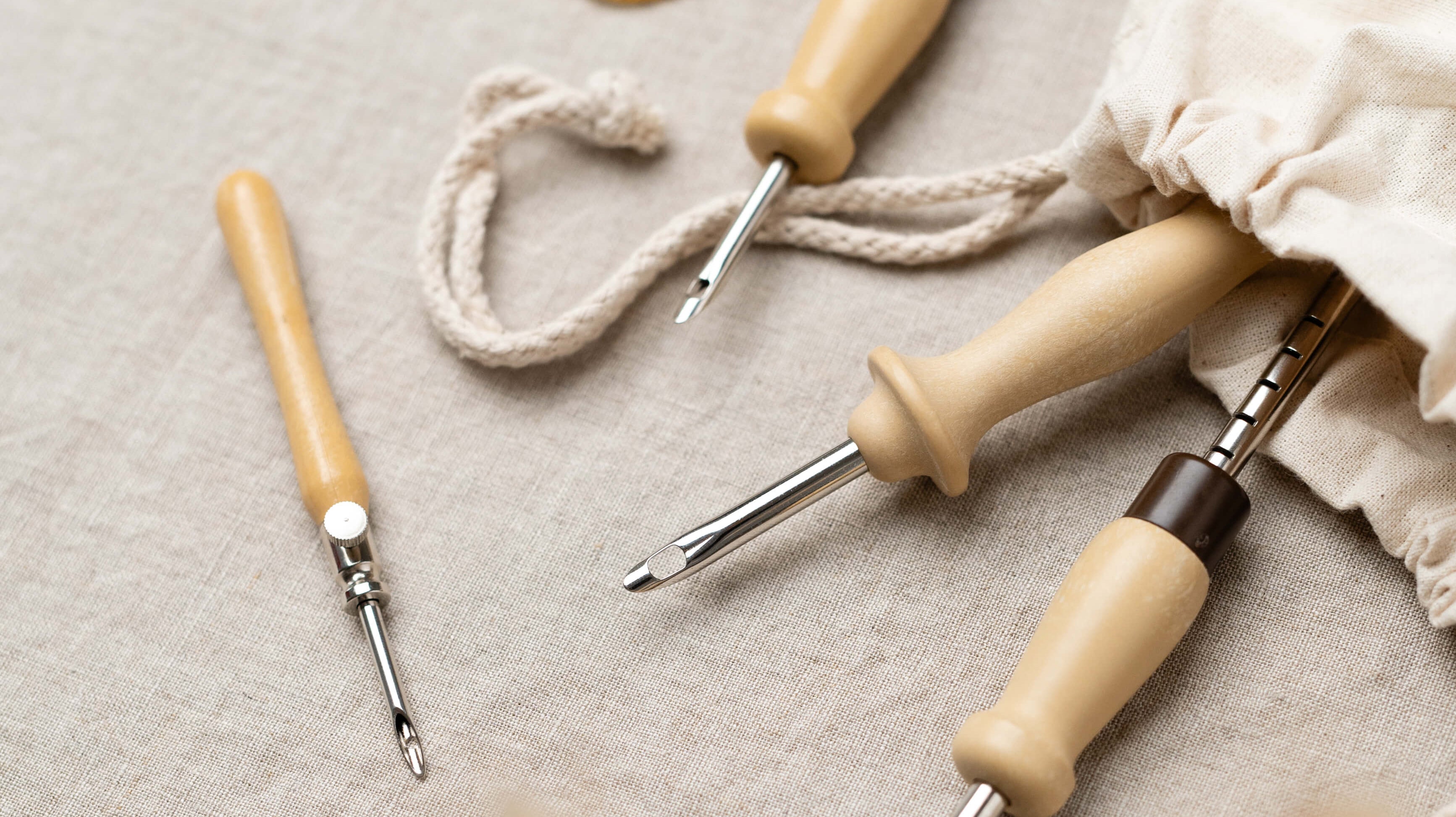 lavor punch needles spilling from bag