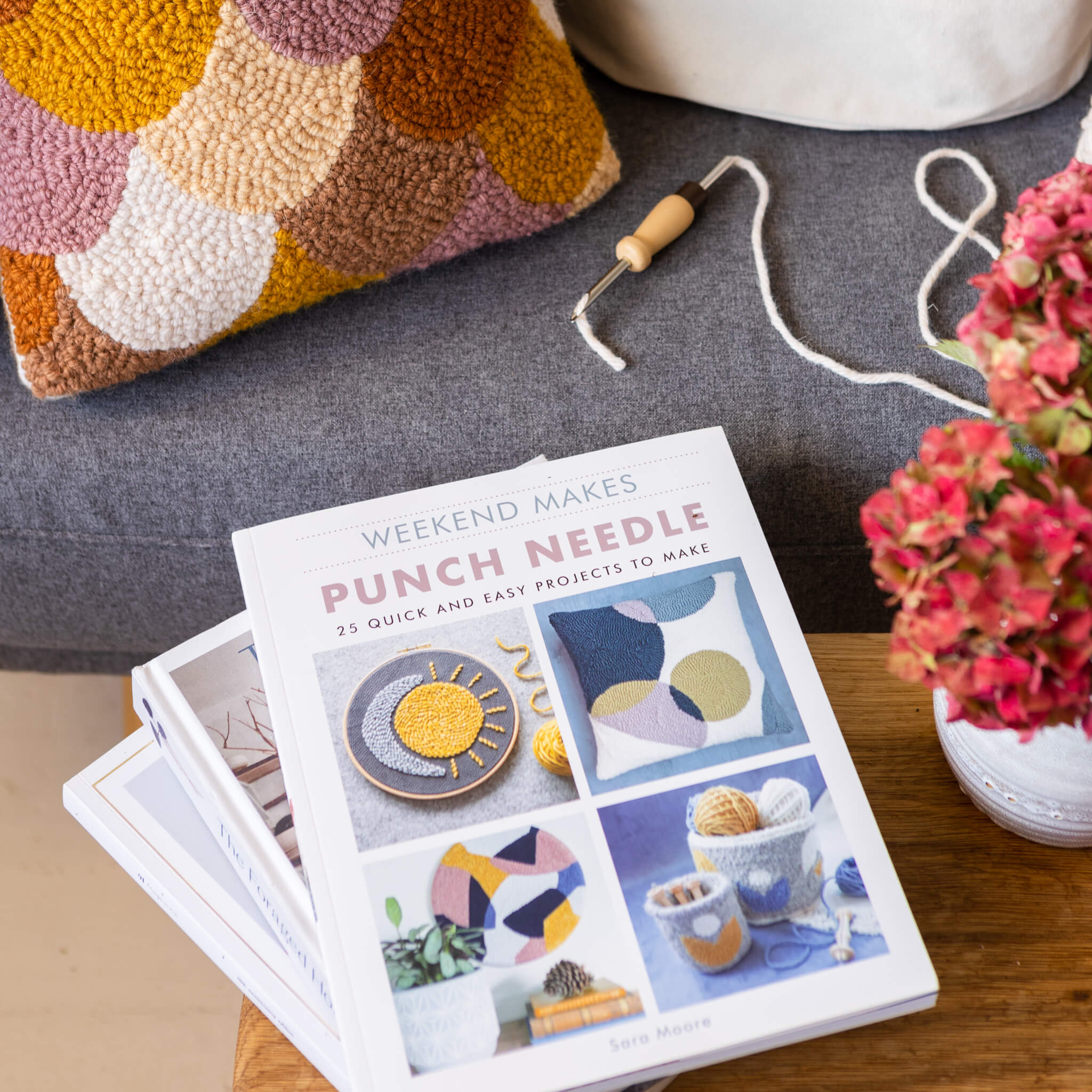 weekend makes punch needle book by sara moore
