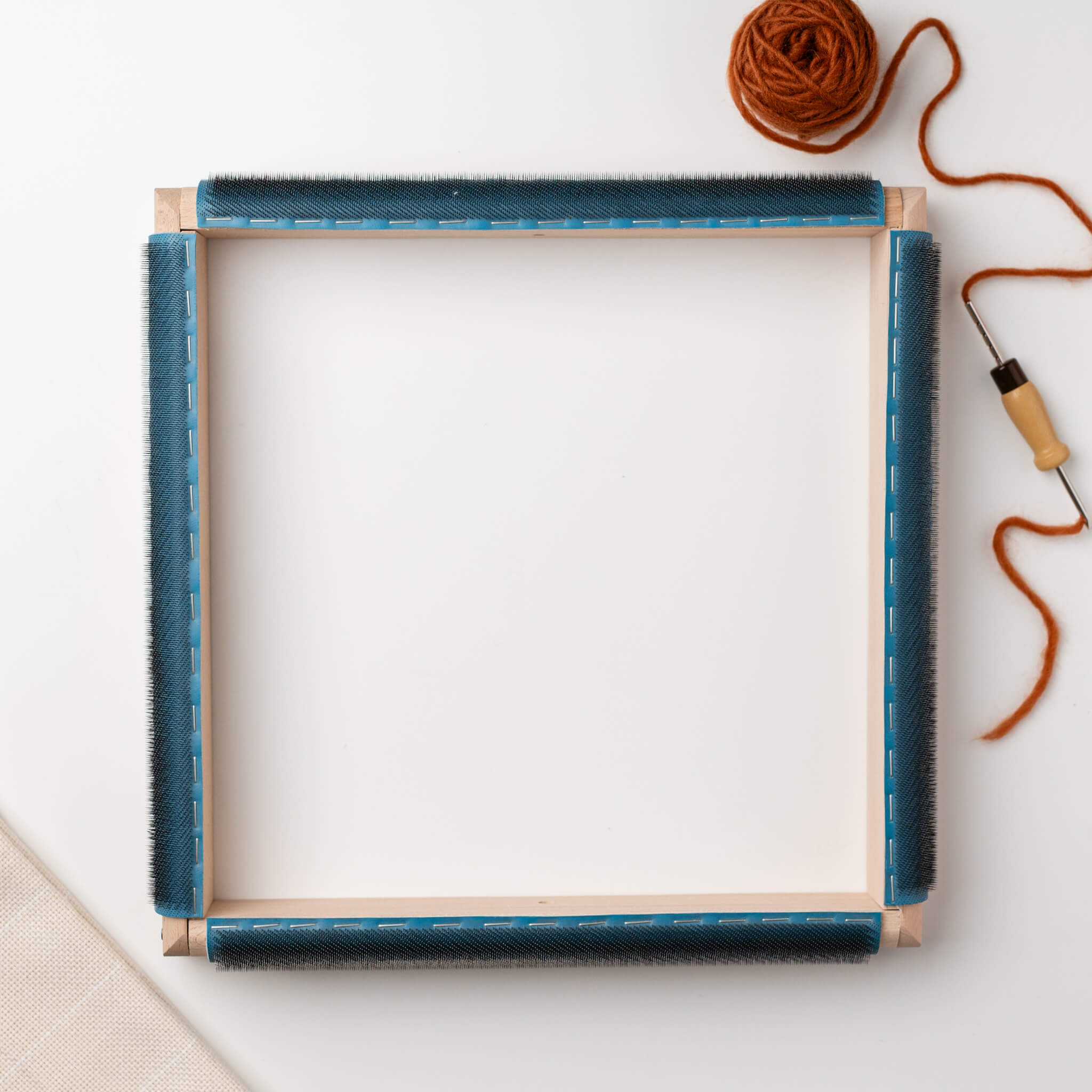 Punch needle gripper frame