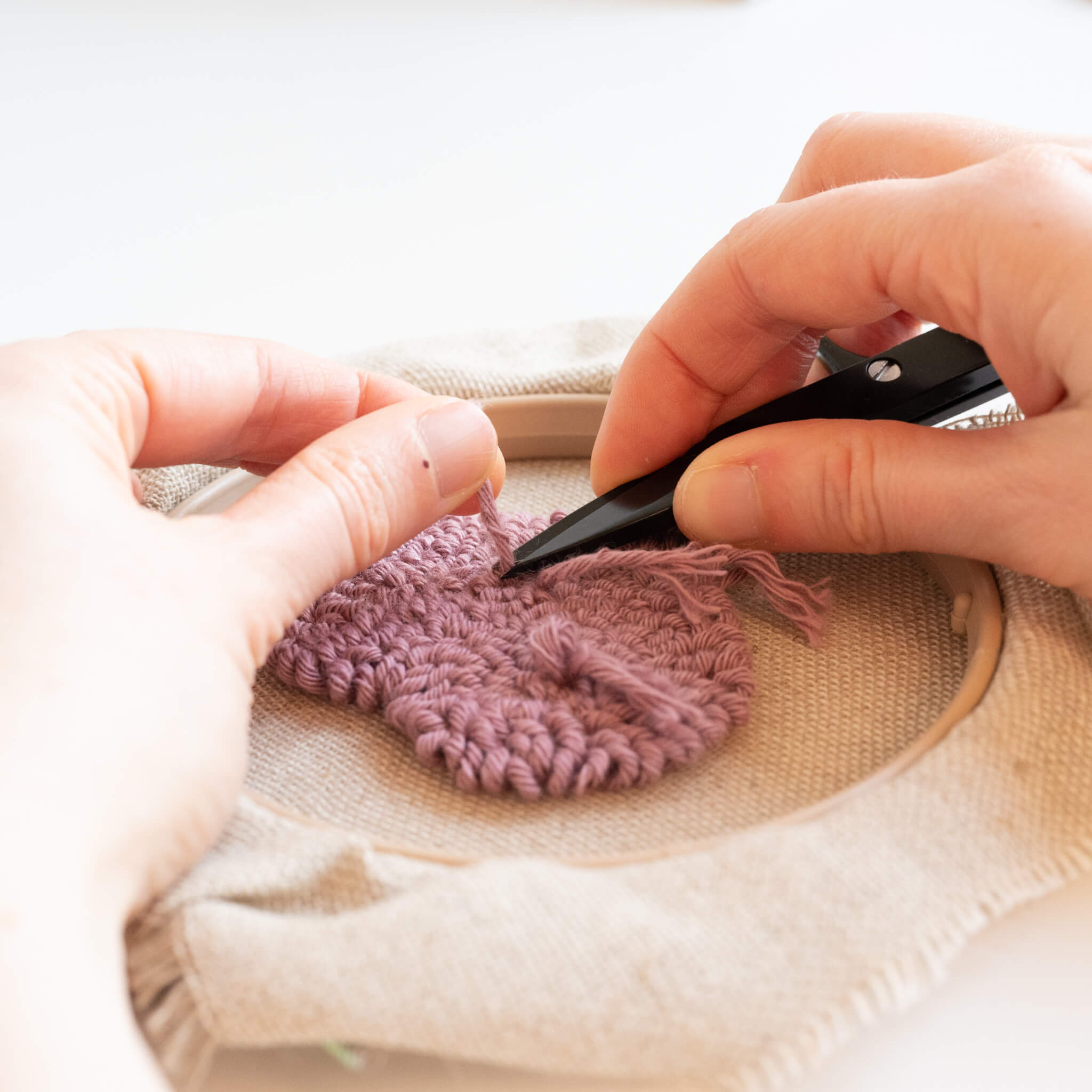 Free PDF punch needle valentine's heart pattern