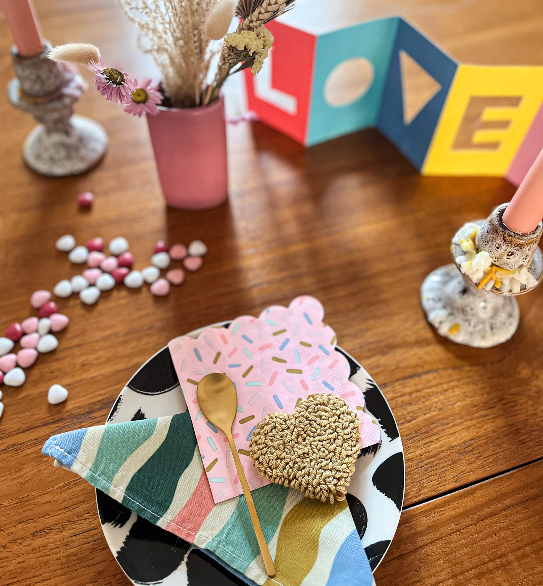 Free PDF punch needle valentine's heart pattern