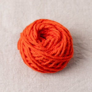 Flame Orange100% wool punch needle rug yarn