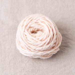Cream 100% wool punch needle rug yarn