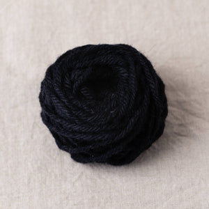 Black 100% wool punch needle rug yarn
