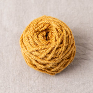 Mustard 100% wool punch needle rug yarn
