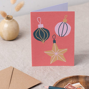 Bauble greeting card