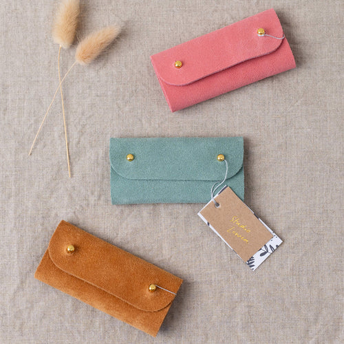 Mini suede needle pouch