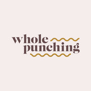 Whole Punching punch needle kits, bespoke custom designs and workshops logo