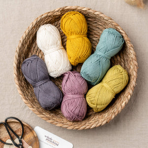100% cotton aran yarn bundle