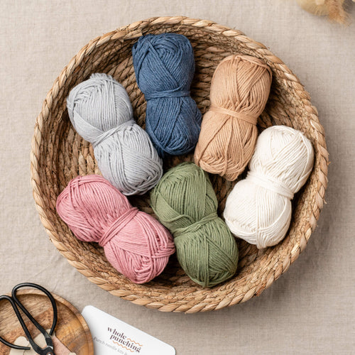 100% cotton aran yarn bundle