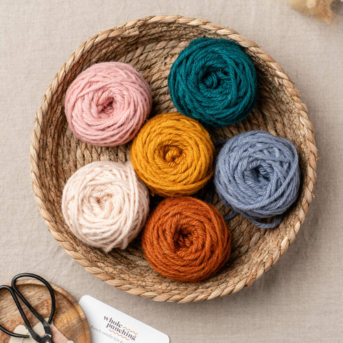 100% wool chunky rug yarn bundle