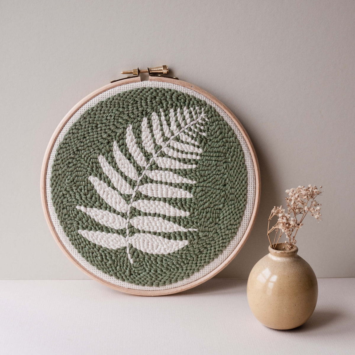 Fern beginner punch needle kit – Whole Punching