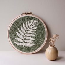 Load image into Gallery viewer, fern beginner punch needle kit