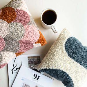 whole punching punch needle cushion kit